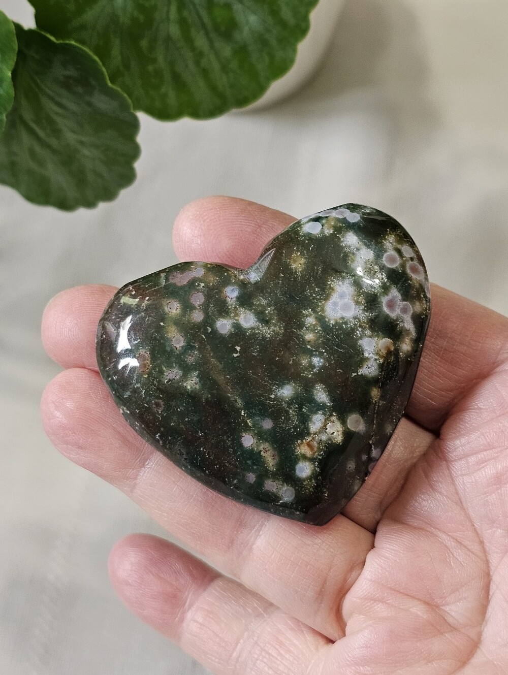 Ocean Jasper Heart Accent